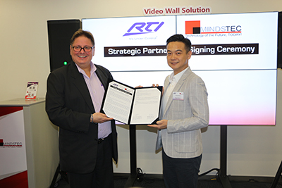 RTI与Mindstec签订战略合作伙伴协议，共同拓展全球业务
