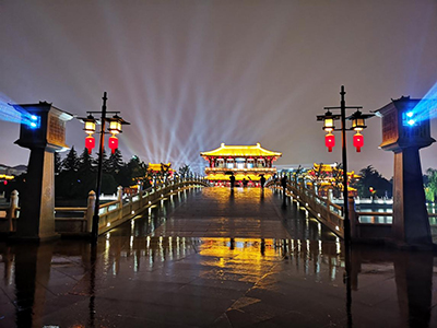 华美影像点亮大唐芙蓉园,赢康参与投影设计工作