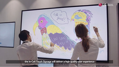 LG 86英寸IN-CELL电子交互式白板精彩推出！