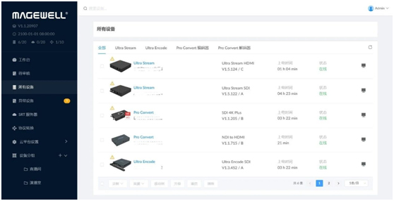 Magewell Cloud功能介绍(1)—— 美乐威IP设备集中管理