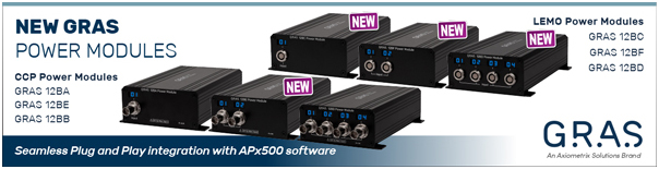 GRAS发布全新12Bx系列、支持TEDS的测量麦克风电源模块