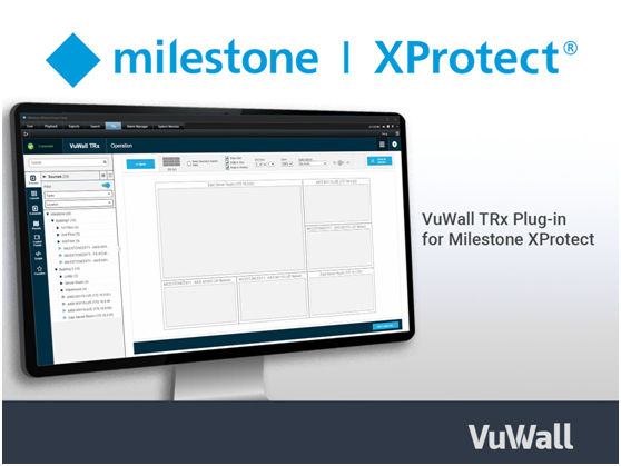 VuWall发布TRx 3.3集中管理平台，为VuWall Milestone XProtect插件带来强大的新功能
