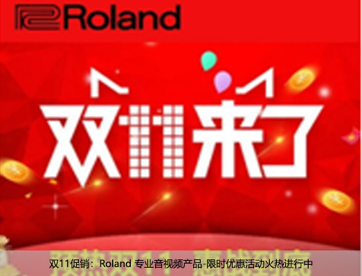 双11促销：Roland 专业音视频产品-限时优惠活动火热进行中